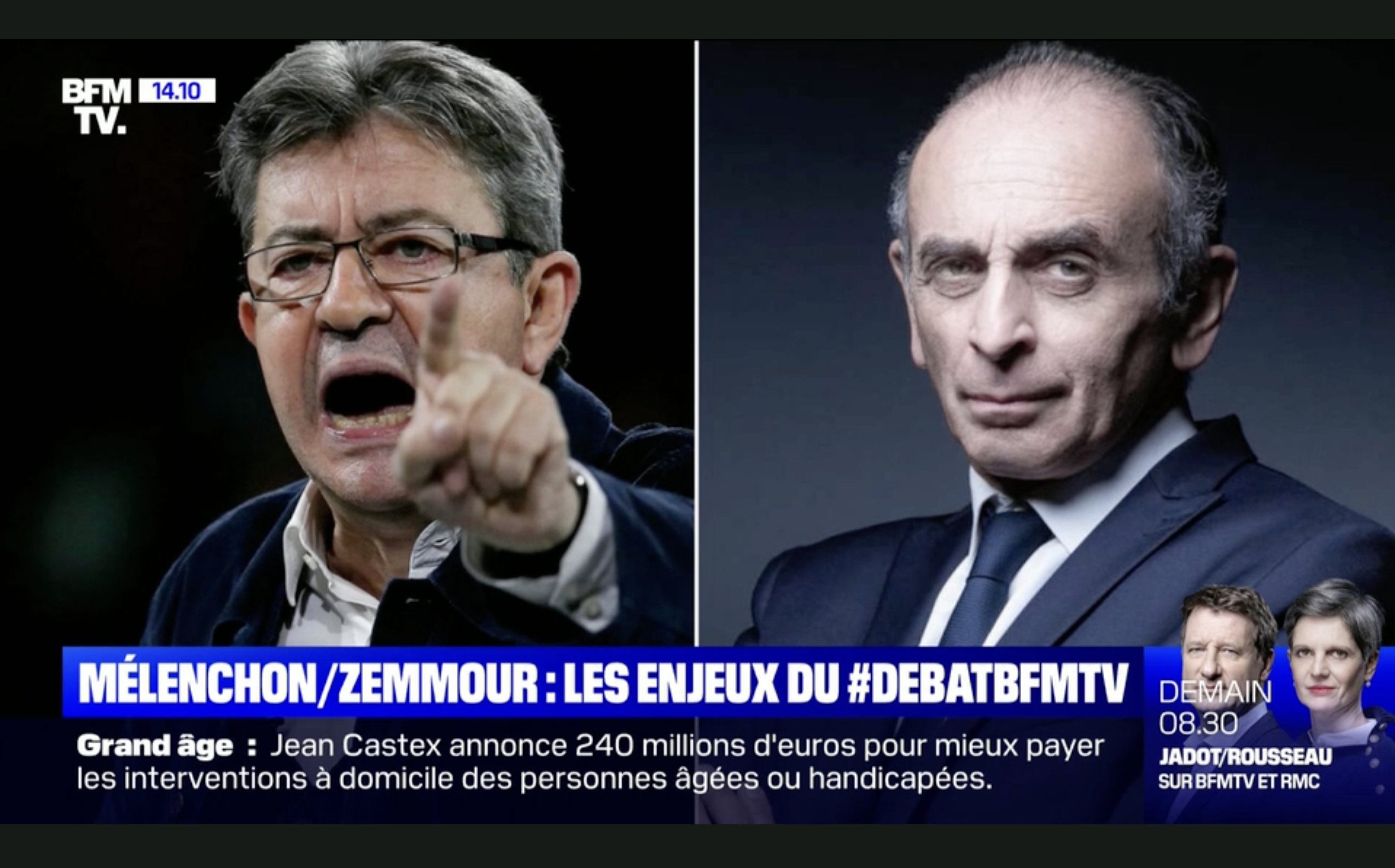 Zemmour-Mélenchon, ou le petit débat entre amis