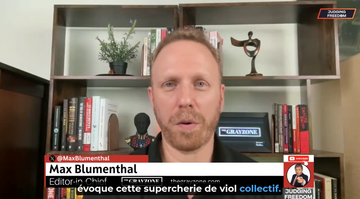 Génocide des Palestiniens : les révélations de Max Blumenthal sur la complicité américaine