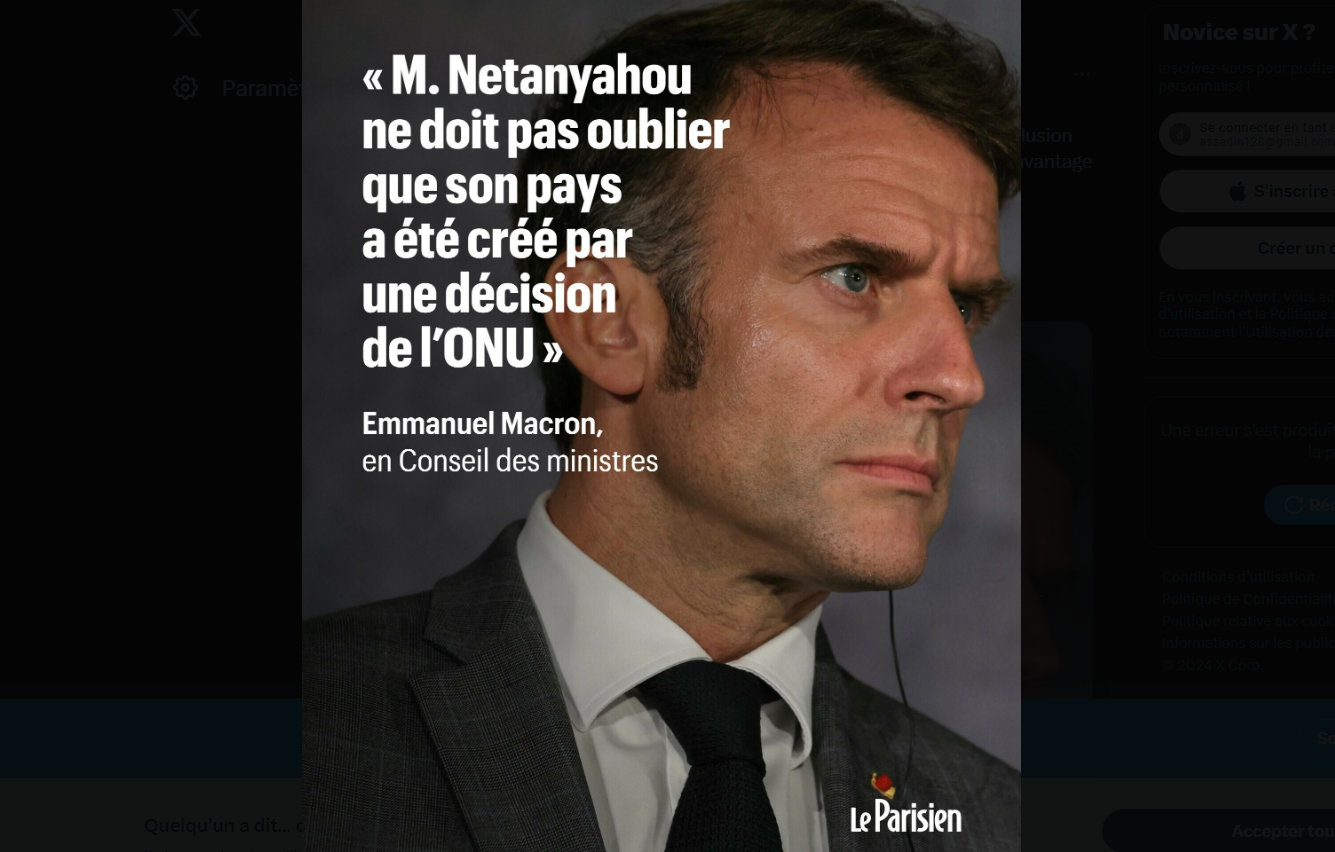 Macron tient tête à Netanyahou : coup de sang ou coup de com’ ?