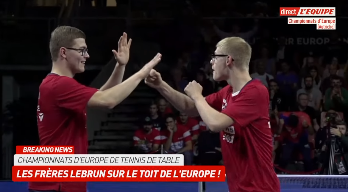 Les frères Lebrun sacrés champions d’Europe en double