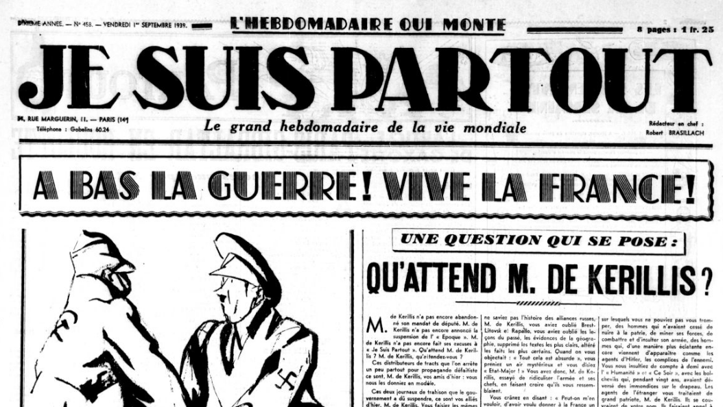 Pierre-Antoine Cousteau : Ma profession de foi (1946)