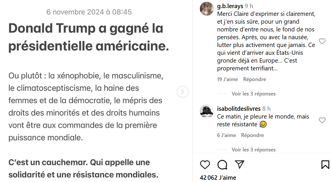 Instagram anti-Trump : attention les yeux