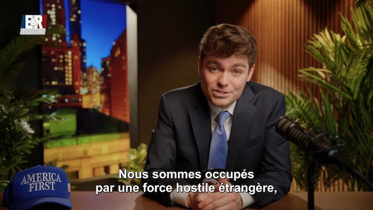 Nick Fuentes appelle à la réconciliation nationale