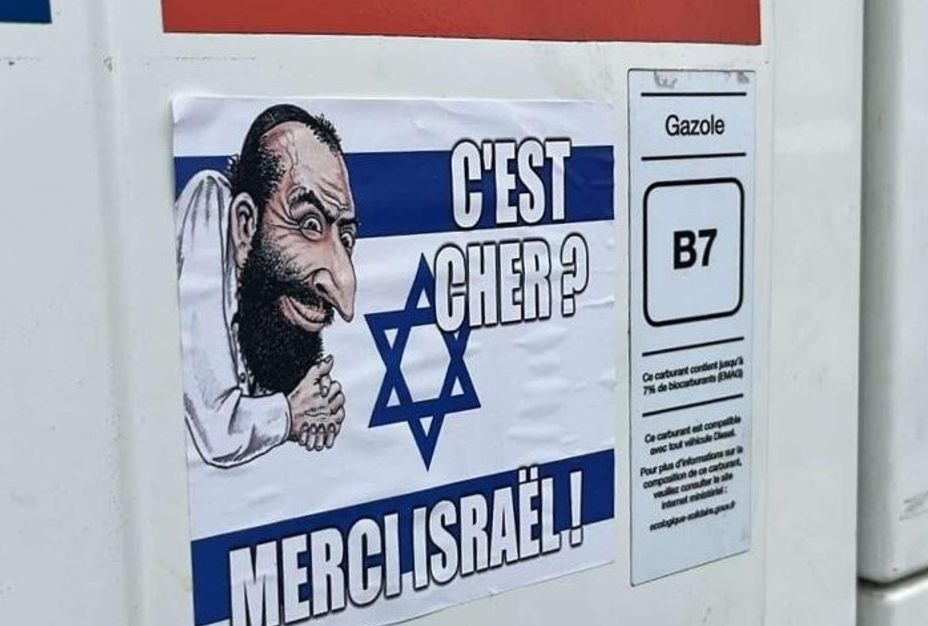 Prix des carburants : la scandaleuse affiche antisémite