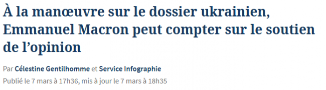 Titre du <i>Figaro</i> du 7 mars 2025