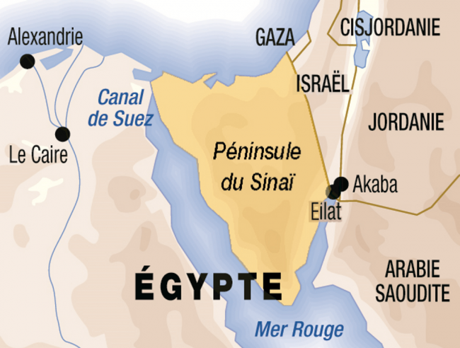 Après avoir été pris aux Égyptiens lors de la guerre des Six Jours (1967), le Sinaï a été restitué en 1975. Entre-temps, il a été truffé de mines nucléaires (les premières ogives sont apparues en Israël en 1966)...